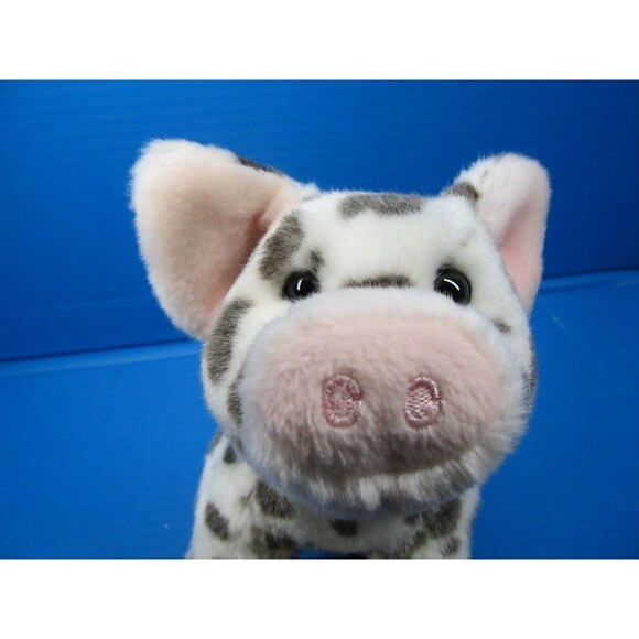 Douglas Pauline Spotted Pig Plush 10" Small White Gray Spots w/Tag 1890 - Picture 9 of 9